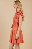 PINCH Kyra Flutter Sleeve Mini Dress