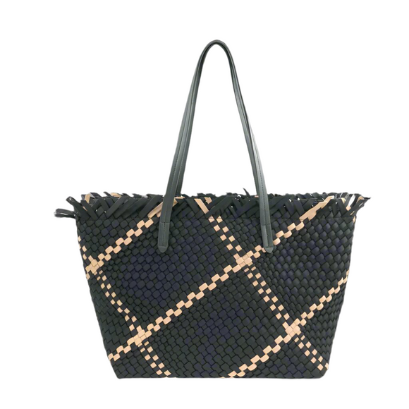 Gracie Black Tan Fringe BC Bag Tote