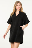 Ellie Puff Sleeve Corduroy THML Dress SALE