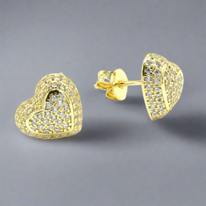 Alena Heart Stud Earrings