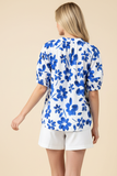 PINCH Becky Floral Puff Sleeve Blouse