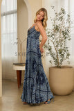 Tori Sleeveless Pleated Maxi Skies are Blue Dress