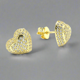 Alena Heart Stud Earrings