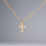 Gianna Quartz Cross Necklace