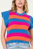 Tara Short Sleeve Multi Color Knit THML Top