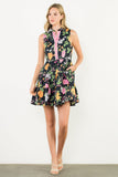 THML Isabella Sleeveless Tiered Floral Print Dress