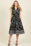 PINCH Jasmin Floral Print Tiered Midi Dress