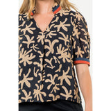 Britney Short Sleeve Print THML Top