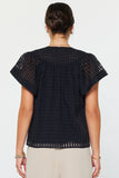 Valencia Semi Sheer Textured Current Air Blouse