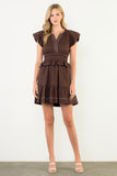 Gwen Short Sleeve V-Neck THML Dress