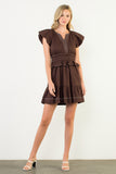 Gwen Short Sleeve V-Neck THML Dress