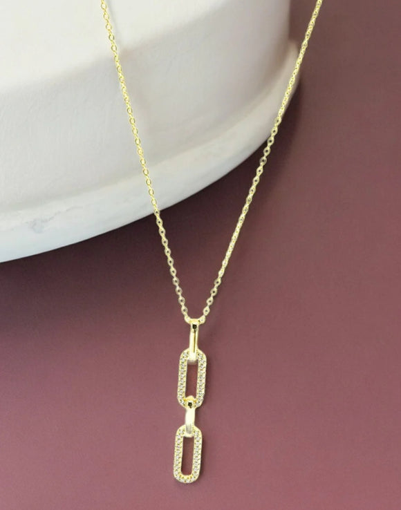 Paige Paperclip Necklace