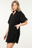 Ellie Puff Sleeve Corduroy THML Dress SALE