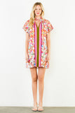 THML Paige Short Sleeve Flower Detail Dress