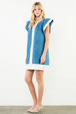 THML Theira Flutter Sleeve Denim Dress