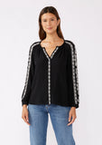 Lovestitch Lana Embroidered Long Sleeve Top