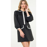 Sarah Textured Long Sleeve THML Dress