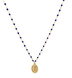 Virgin Mary Beaded Chain Necklace