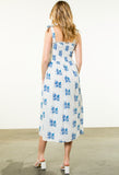 Abby Tie Strap Flower Print THML Dress