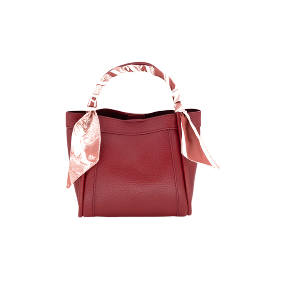 Lisa Burgundy Medium BC Bag with Scarf