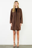 THML Louisa Long Suede Coat