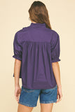 PINCH Paulina Ballon Sleeve Blouse Top