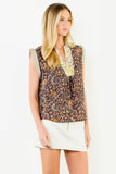 THML Taytum Sleeveless Flower Print Top