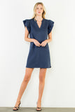 THML Bridget Ruffled Short Sleeve  Dress