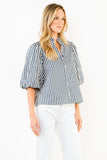 THML Eilijah Stripe Button Down  Top