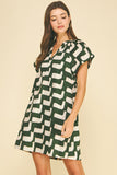 PINCH Carson Geometric Print Tunic Mini Dress