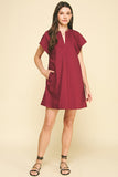 PINCH Harper V Neck Tunic Mini Dress