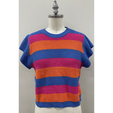 Tara Short Sleeve Multi Color Knit THML Top