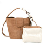 Lucia Large Brown Tote BC Bag with Scarf
