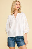 PINCH Shirley Floral Embroidered Blouse Top