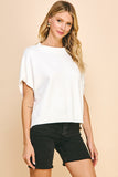 Latica Dropped Shoulder PINCH Sweater Top