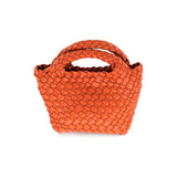 Emaline Orange Mini Tote BC Bag with Braided Strap