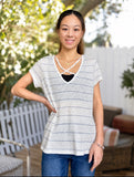 Juliet Stripe Lovestitch Top-SALE