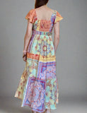 Marilyn Multi Print Maxi THML Dress