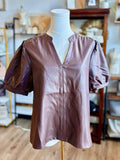 THML Natasha Soft Leather Top