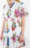 Kara Floral  Puff Sleeve THML Dress