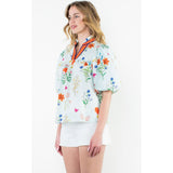 Cami Floral Short Sleeve THML Top