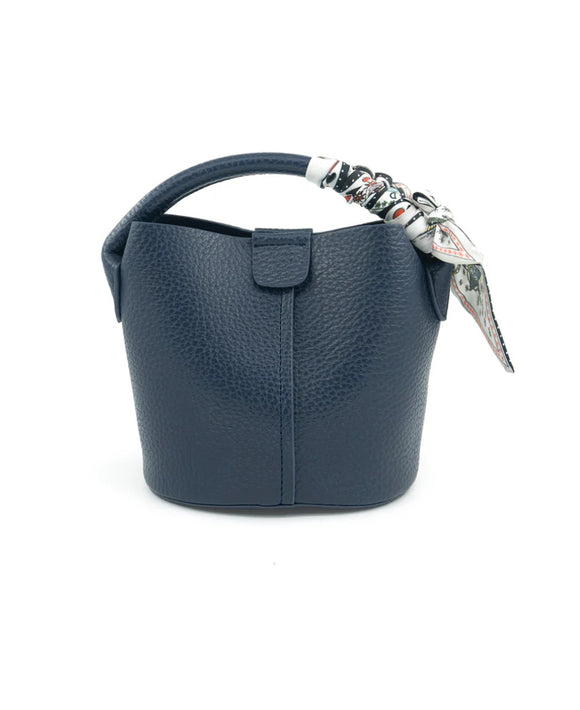 Nancy Navy Tote BC Bag with Scarf