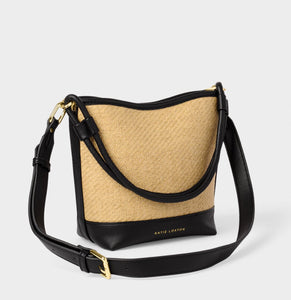 Riviera Raffia Bucket Bag by Katie Loxton Handbags