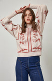 Brenda Ballon Sleeve Floral FATE Sweater