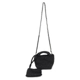 Emaline Black Mini Tote BC Bag with Braided Strap