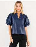 THML Brigitte Soft Leather Top