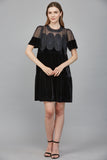 Elowyn Lace Detail Velvet FATE Dress