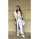 Alita Beach Purple Tie Dye Kimono-SALE