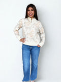 Michelle Pattern Jacquard Current Air Sweater