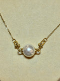 Alexa Single Pearl with Chain Necklace